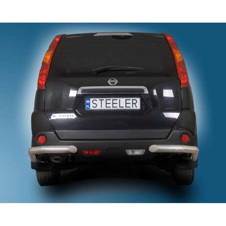 Rear Protection Corners, Steeler 4x4 Corner Protect, Color Silver, Nissan X-Trail 2010 - 2014 - EDK.ro