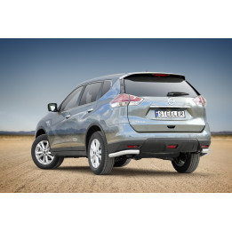 Colțare de Protecție Spate, Steeler 4x4 Corner Protect, Culoare Argintiu, Nissan X-Trail 2014 - 2017 - EDK.ro
