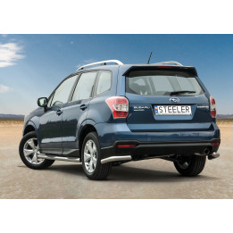 Colțare de Protecție Spate, Steeler 4x4 Corner Protect, Culoare Argintiu, Subaru Forester 2013 - 2019 - EDK.ro