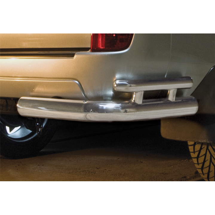 Colțare de Protecție Spate, Steeler 4x4 Corner Protect, Culoare Argintiu, Toyota Land Cruiser 120 2002 - 2009 - EDK.ro