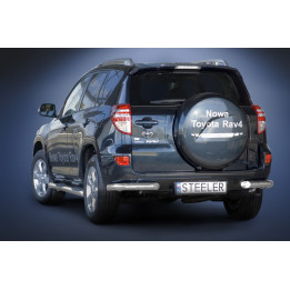 Colțare de Protecție Spate, Steeler 4x4 Corner Protect, Culoare Argintiu, Toyota RAV4 2010 - 2013 - EDK.ro