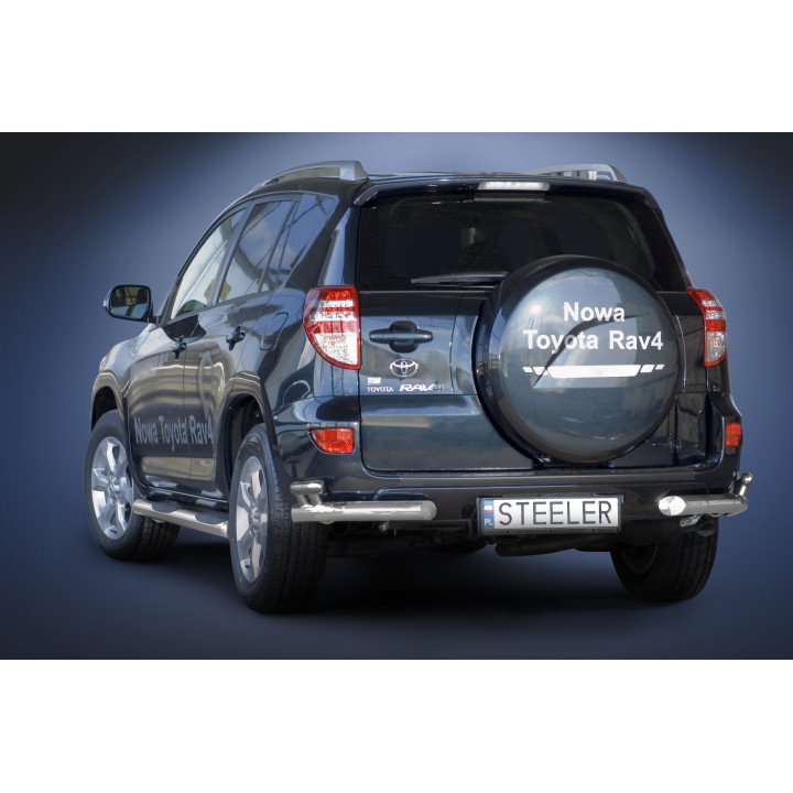 Rear Protection Corners, Steeler 4x4 Corner Protect, Color Silver, Toyota RAV4 2010 - 2013 - EDK.ro