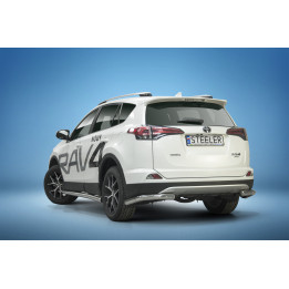 Colțare de Protecție Spate, Steeler 4x4 Corner Protect, Culoare Argintiu, Toyota RAV4 2016 - 2018 - EDK.ro