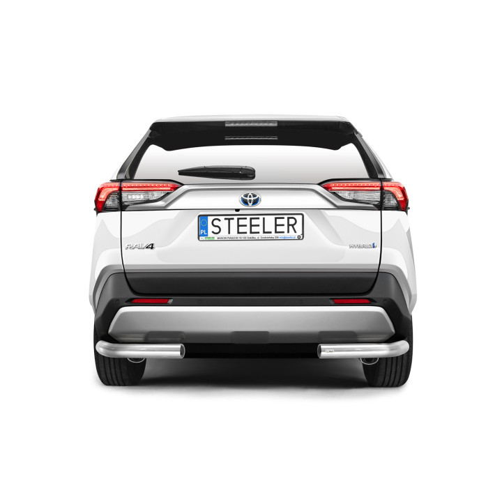 Colțare de Protecție Spate, Steeler 4x4 Corner Protect, Culoare Argintiu, Toyota RAV4 2018 - Prezent - EDK.ro