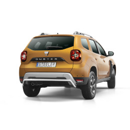 Rear Protection Bar, Steeler 4x4 Rear Protection, Color Silver, Dacia Duster 2018 - 2022 - EDK.ro