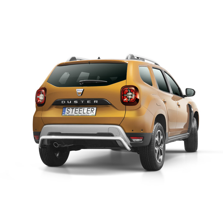 Bară de Protecție Spate, Steeler 4x4 Rear Protection, Culoare Argintiu, Dacia Duster 2018 - 2022 - EDK.ro