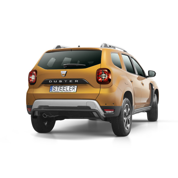 Bară de Protecție Spate, Steeler 4x4 Rear Protection, Culoare Argintiu, Dacia Duster 2018 - 2022 - EDK.ro