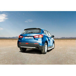 Rear Protection Bar, Steeler 4x4 Rear Protection, Color Silver, Mitsubishi ASX 2012 - 2016 - EDK.ro