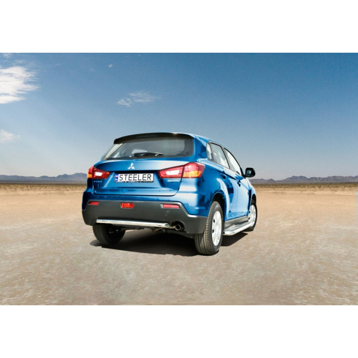 Bară de Protecție Spate, Steeler 4x4 Rear Protection, Culoare Argintiu, Mitsubishi ASX 2012 - 2016 - EDK.ro