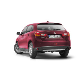 Bară de Protecție Spate, Steeler 4x4 Rear Protection, Culoare Argintiu, Mitsubishi ASX 2017 - 2019 - EDK.ro