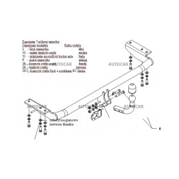 Towbar, Auto-Hak, Automatic Detachable System, Volvo S60 2000 - 2010 - EDK.ro