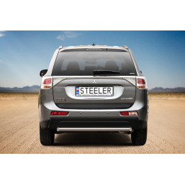 Rear Protection Bar, Steeler 4x4 Rear Protection, Color Silver, Mitsubishi Outlander 2012 - 2015 - EDK.ro