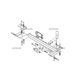 Cârlig de Remorcare, Auto-Hak, Sistem Demontabil Automat, Volvo S40 4 Uși 1996 - 2000 - EDK.ro