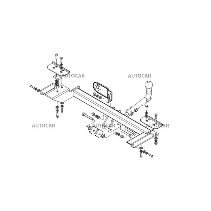 Cârlig de Remorcare, Auto-Hak, Sistem Demontabil Automat, Volvo S40 4 Uși 1996 - 2000 - EDK.ro