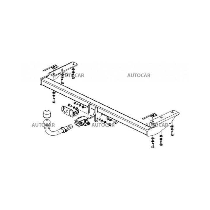 Towbar, Auto-Hak, Automatic Detachable System, Volvo S80 4-Door 1998 - 2006 - EDK.ro