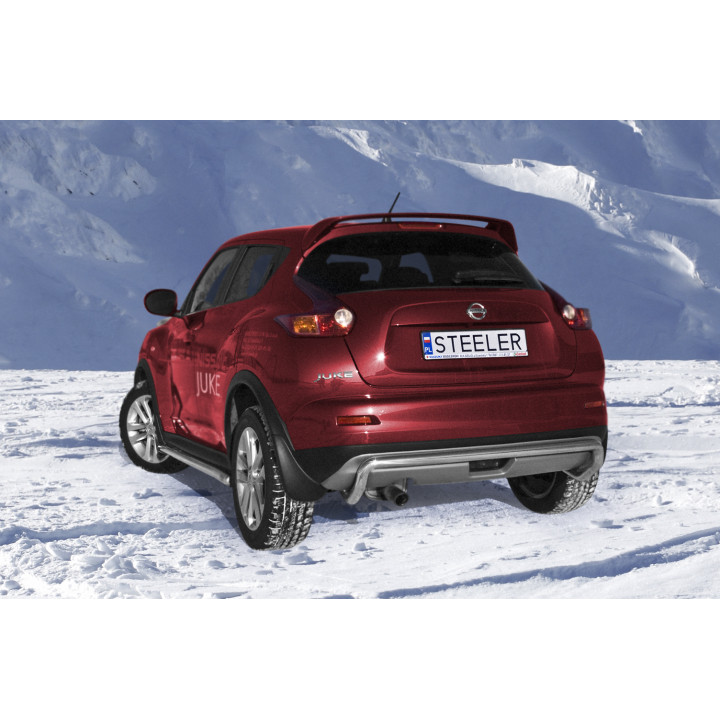Bară de Protecție Spate, Steeler 4x4 Rear Protection, Culoare Argintiu, Nissan Juke 2010 - 2014 - EDK.ro