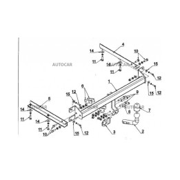 Towbar, Auto-Hak, Automatic Detachable System, Honda Accord 4-Door 2008 - Present - EDK.ro