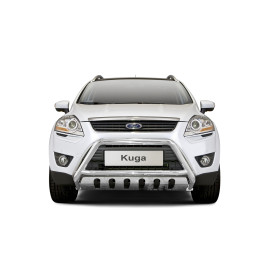 Bullbar Omologat RAR, Steeler 4x4 "A" Bar cu Placă, Culoare Argintiu, Ford Kuga 2008 - 2012 - EDK.ro