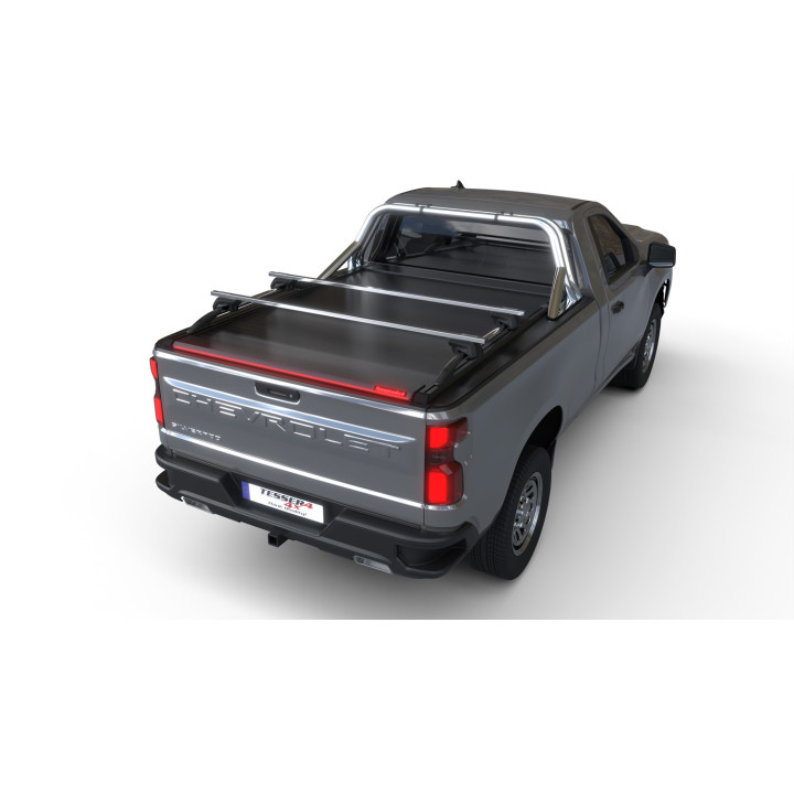 Spring Assisted Roll Top Tonneau Bed Cover, Tessera 4x4 Roll+, Chevrolet Silverado 1500 Bed Length 8.0 Feet 2014 - 2018 - EDK.ro