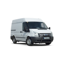 EC Homologated Bullbar, Steeler 4x4 "A" Bar with Plate, Color Black, Ford Transit 2006 - 2012 - EDK.ro