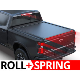 Spring Assisted Roll Top Tonneau Bed Cover, Tessera 4x4 Roll+, Chevrolet Silverado 1500 Bed Length 5.8 Feet 2019 - Present - EDK