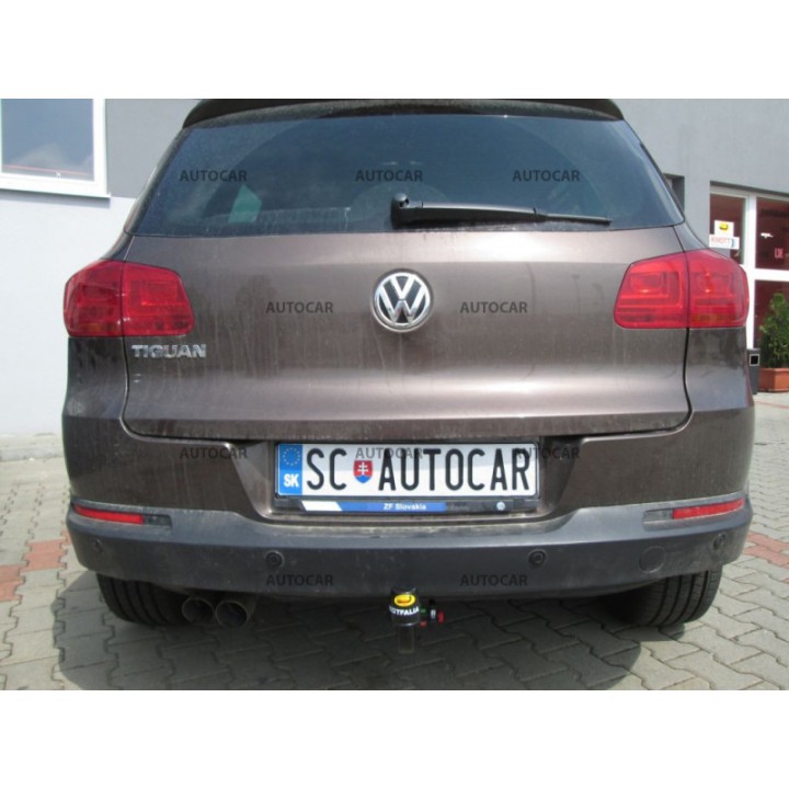 Vertical Detachable Towbar with Key, Westfalia Automotive I, Volkswagen Tiguan 2007 - 2016 - EDK.ro