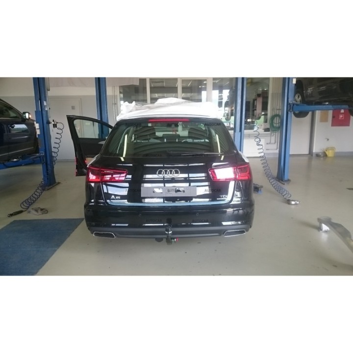 Vertical Detachable Towbar with Key, Westfalia Automotive, Audi A6 2011 - 2014 - EDK.ro