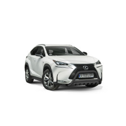 Bullbar Omologat RAR, Steeler 4x4 "A" Bar cu Placă, Culoare Negru, Lexus NX F-Sport 2014 - 2020 - EDK.ro