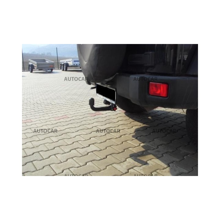 Vertical Detachable Towbar with Key, Westfalia Automotive, Jeep Wrangler 2006 - 2017 - EDK.ro