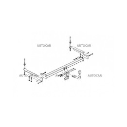 Towbar, Auto-Hak, Automatic Detachable System, Subaru Trezia 2011 - Present - EDK.ro