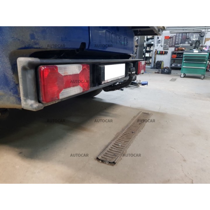 Vertical Detachable Towbar with Key, Westfalia Automotive Doblo Platform, Fiat Doblò 2011 - Present - EDK.ro