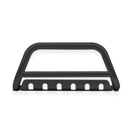EC Homologated Bullbar, Steeler 4x4 "A" Bar with Plate, Color Black, Mitsubishi L200 2009 - 2015 - EDK.ro