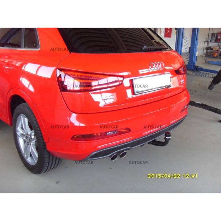 Vertical Detachable Towbar with Key, Westfalia Automotive SUV, Audi Q3 2011 - Present - EDK.ro