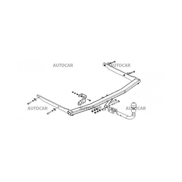 Towbar, Auto-Hak, Semi-Detachable System, Ford Focus 3/5-Door 2011 - 2014 - EDK.ro