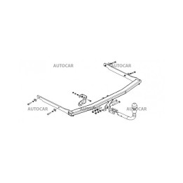 Cârlig de Remorcare, Auto-Hak, Sistem Demontabil Automat, Ford Focus 3/5 Uși 2011 - 2014 - EDK.ro