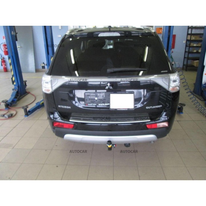 Vertical Detachable Towbar with Key, Westfalia Automotive, Mitsubishi Outlander 2012 - Present - EDK.ro
