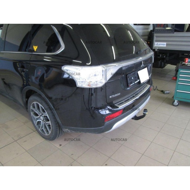 Vertical Detachable Towbar with Key, Westfalia Automotive, Mitsubishi Outlander 2012 - Present - EDK.ro