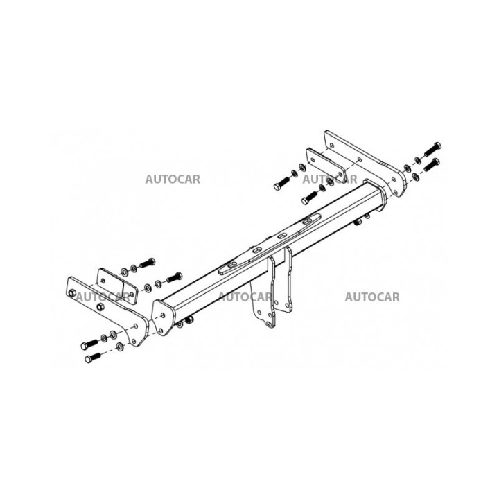 Vertical Detachable Towbar with Key, Westfalia Automotive, Volvo V40 2012 - Present - EDK.ro