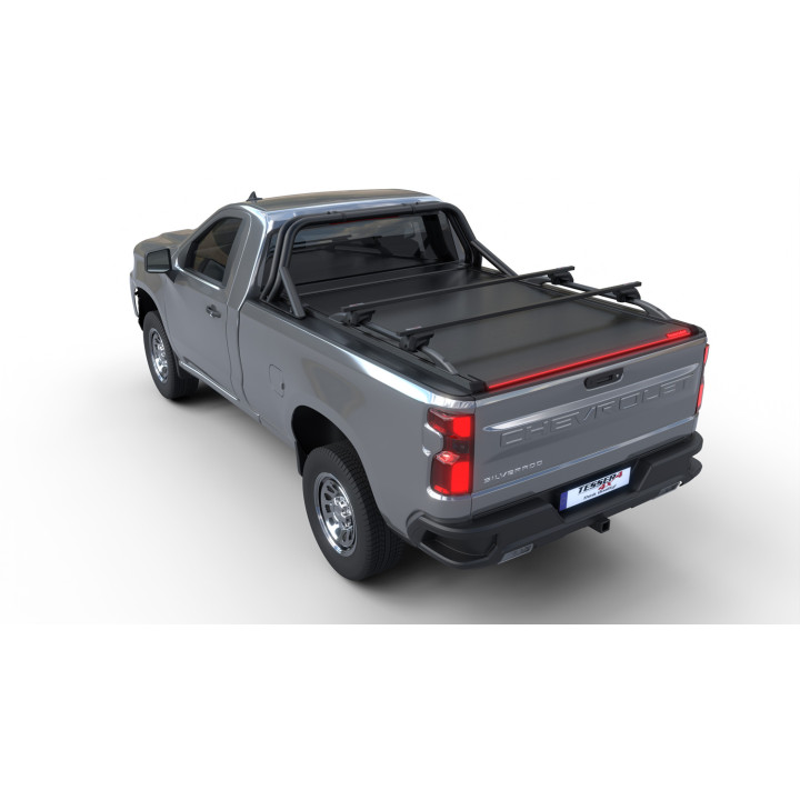 Spring Assisted Roll Top Tonneau Bed Cover, Tessera 4x4 Roll+, Chevrolet Silverado 1500 Bed Length 8.0 Feet 2019 - Present - EDK