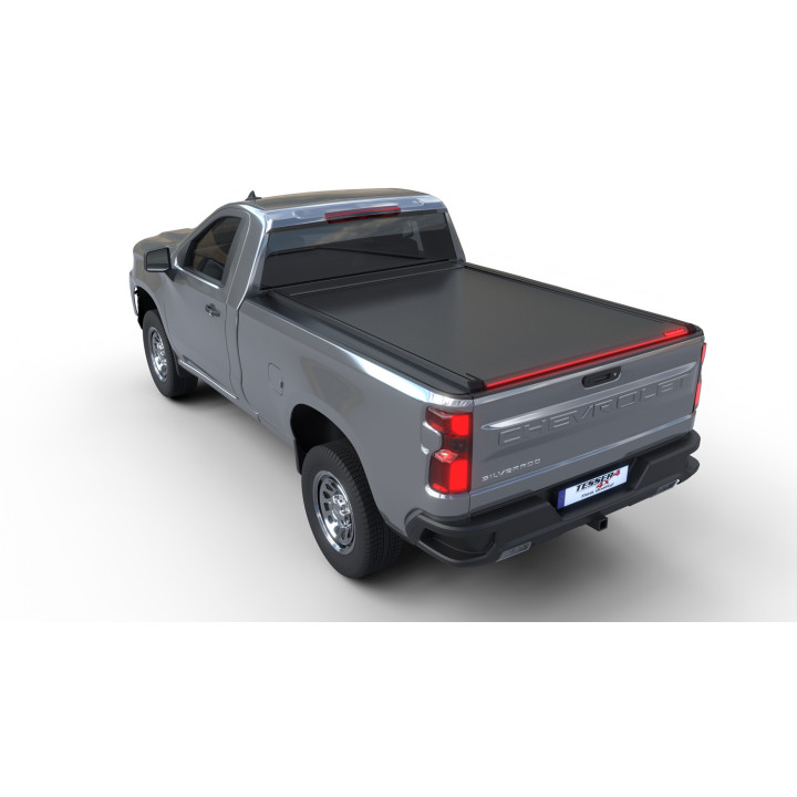 Spring Assisted Roll Top Tonneau Bed Cover, Tessera 4x4 Roll+, Chevrolet Silverado 1500 Bed Length 8.0 Feet 2019 - Present - EDK