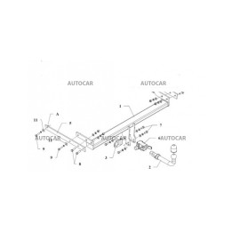 Towbar, Auto-Hak, Automatic Detachable System, Ford Kuga 2013 - Present - EDK.ro