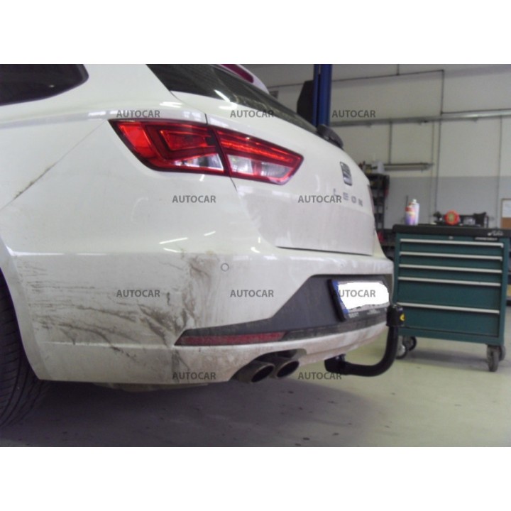 Cârlig de Remorcare, Auto-Hak, Sistem Demontabil Vertical, Seat Leon 2012 - 2020 - EDK.ro