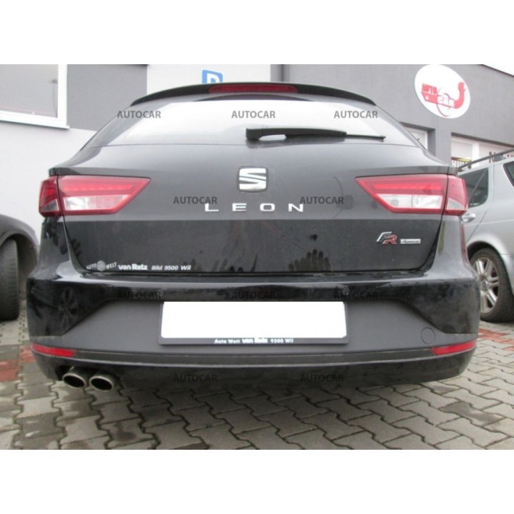 Cârlig de Remorcare, Auto-Hak, Sistem Demontabil Vertical, Seat Leon 2012 - 2020 - EDK.ro