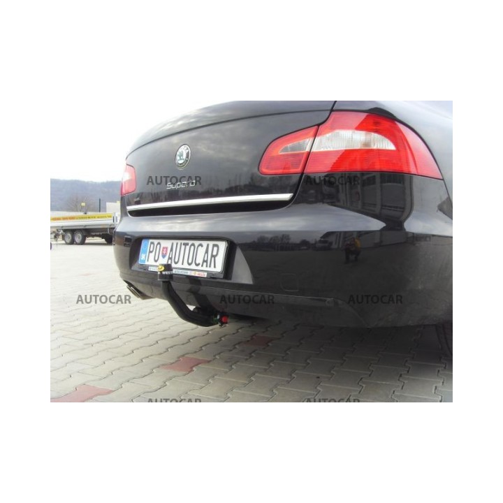 Vertical Detachable Towbar with Key, Westfalia Automotive 4 Doors Combi, Škoda Superb 2008 - 2014 - EDK.ro