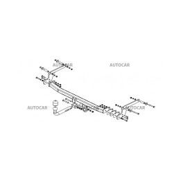 Towbar, Auto-Hak, Automatic Detachable System, Dacia Logan 4-Door 2013 - 2020 - EDK.ro