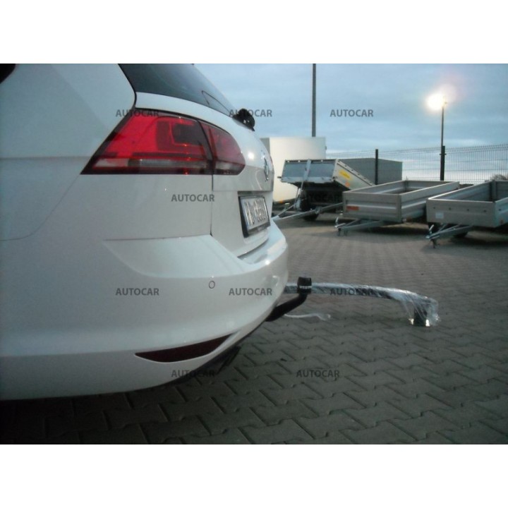 Vertical Detachable Towbar with Key, Westfalia Automotive VII Estate, Volkswagen Golf 2013 - Present - EDK.ro
