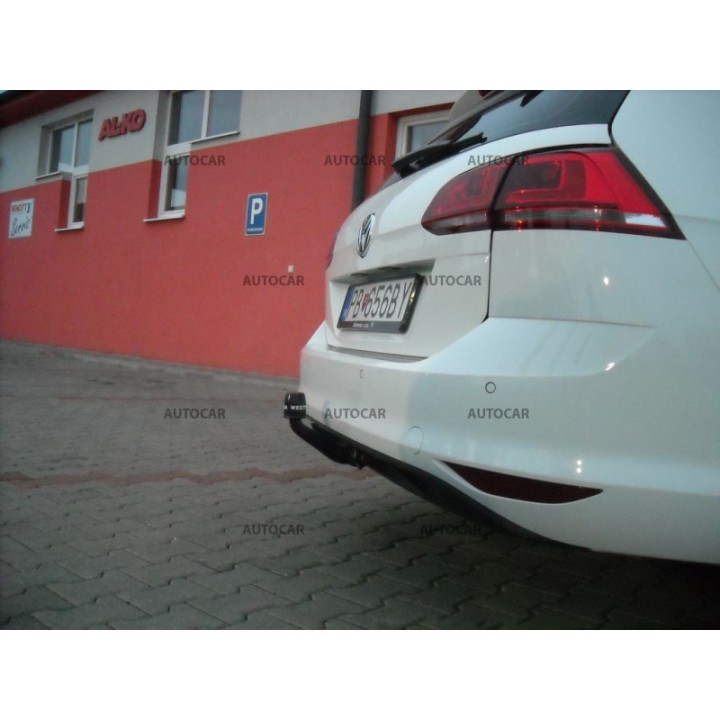 Vertical Detachable Towbar with Key, Westfalia Automotive VII Estate, Volkswagen Golf 2013 - Present - EDK.ro