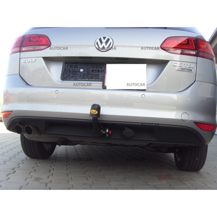 Vertical Detachable Towbar with Key, Westfalia Automotive VII Estate, Volkswagen Golf 2013 - Present - EDK.ro