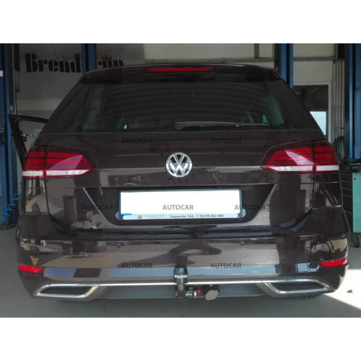 Vertical Detachable Towbar with Key, Westfalia Automotive VII Estate, Volkswagen Golf 2013 - Present - EDK.ro