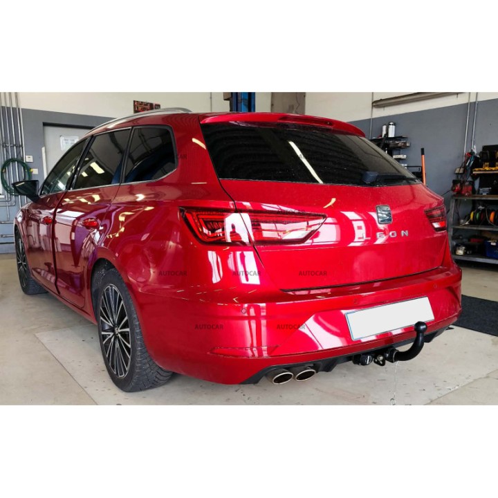 Cârlig de Remorcare, Auto-Hak, Sistem Demontabil Automat, Seat Leon 2013 - 2020 - EDK.ro